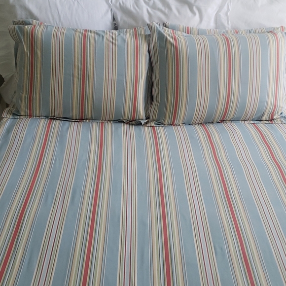 Pottery Barn Other - Pottery Barn Striped Duvet Cover With Shams